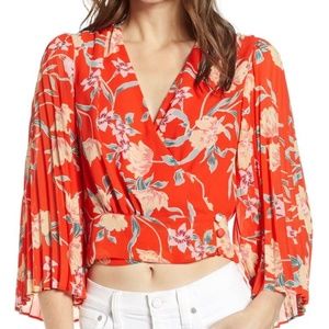 ASTR the Label - Orange Blouse